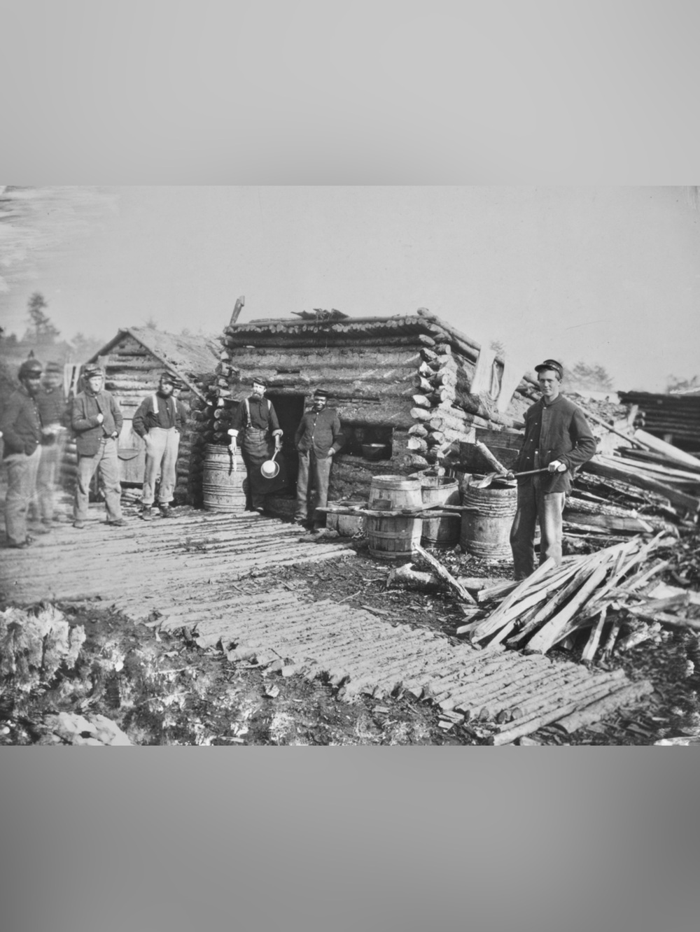 1864 Civil War 6th NY Artillery Encampment 8x10 Glossy Photo Print